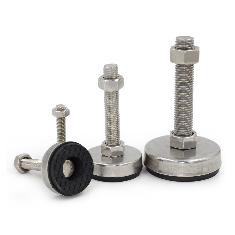 Furniture Hardware Screws - 304 Stainless Steel Fixed Adjusting Rubber