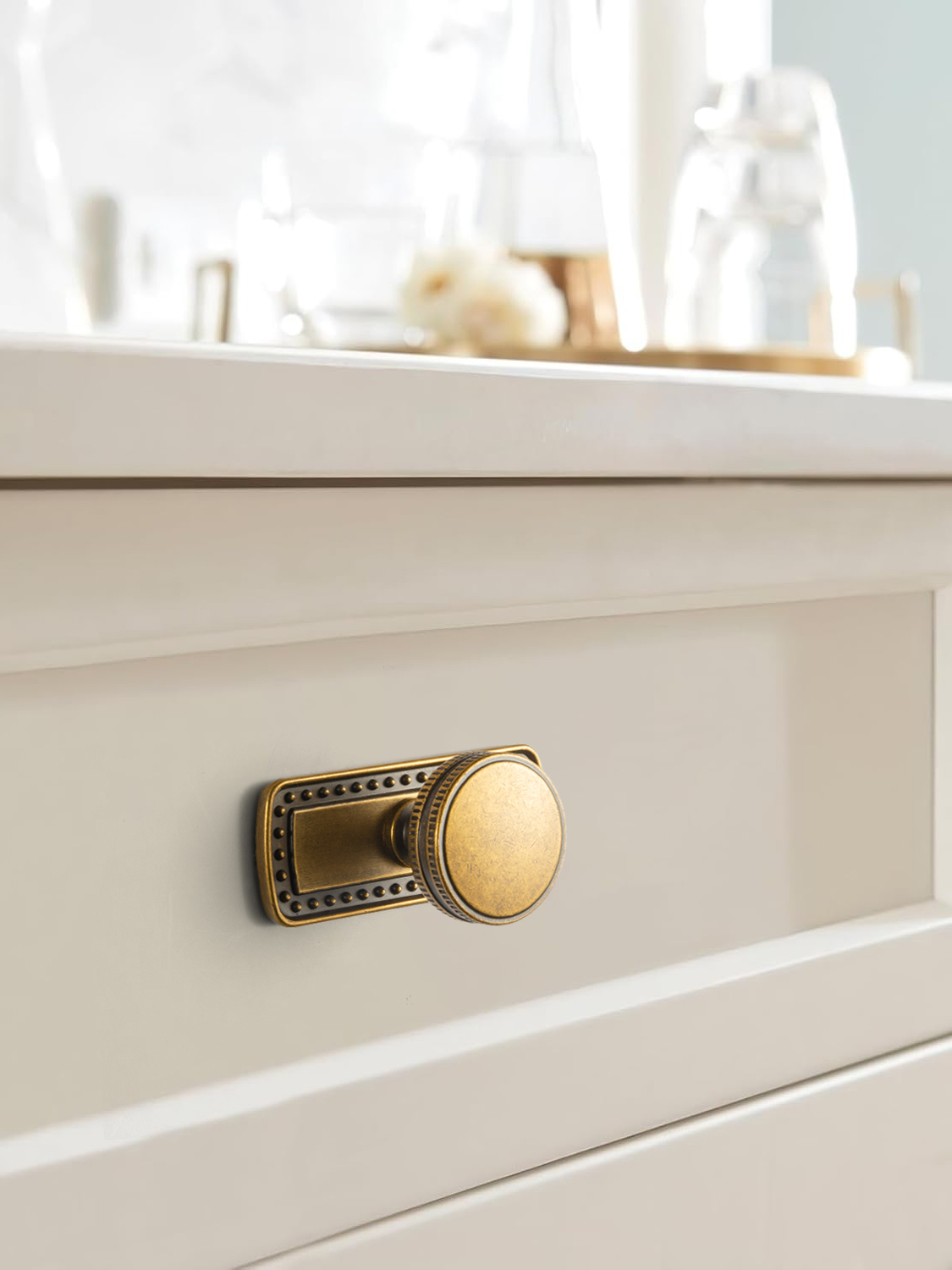 Goo-Ki Vintage Brass Cabinet P - Furniture Hardware With Backplate ulasan dan harga