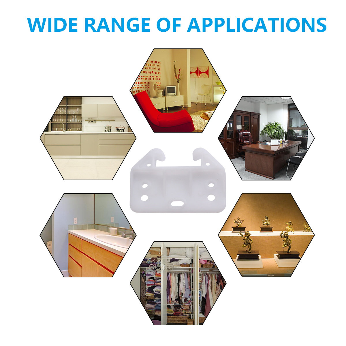 100Pcs Drawer Track Guide Whit - Furniture Hardware With Backplate ulasan dan harga
