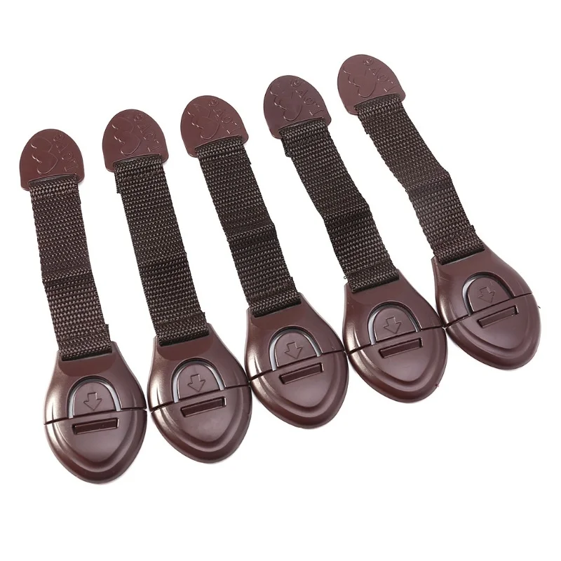 5pcs/lot Brown Cabinet Safety  - Furniture Hardware Products ulasan dan harga