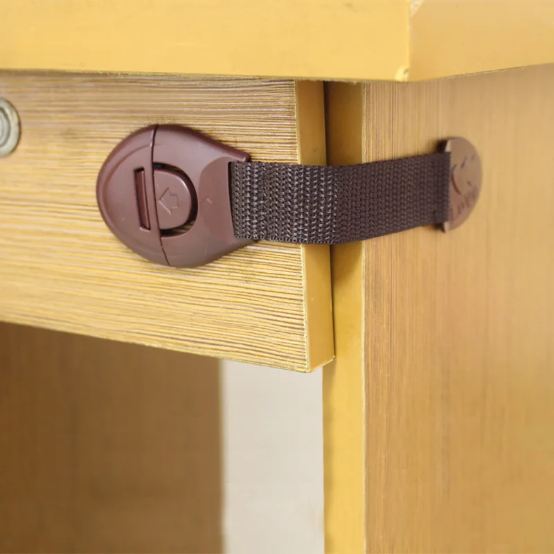 5pcs/lot Brown Cabinet Safety  - Furniture Hardware Products ulasan dan harga
