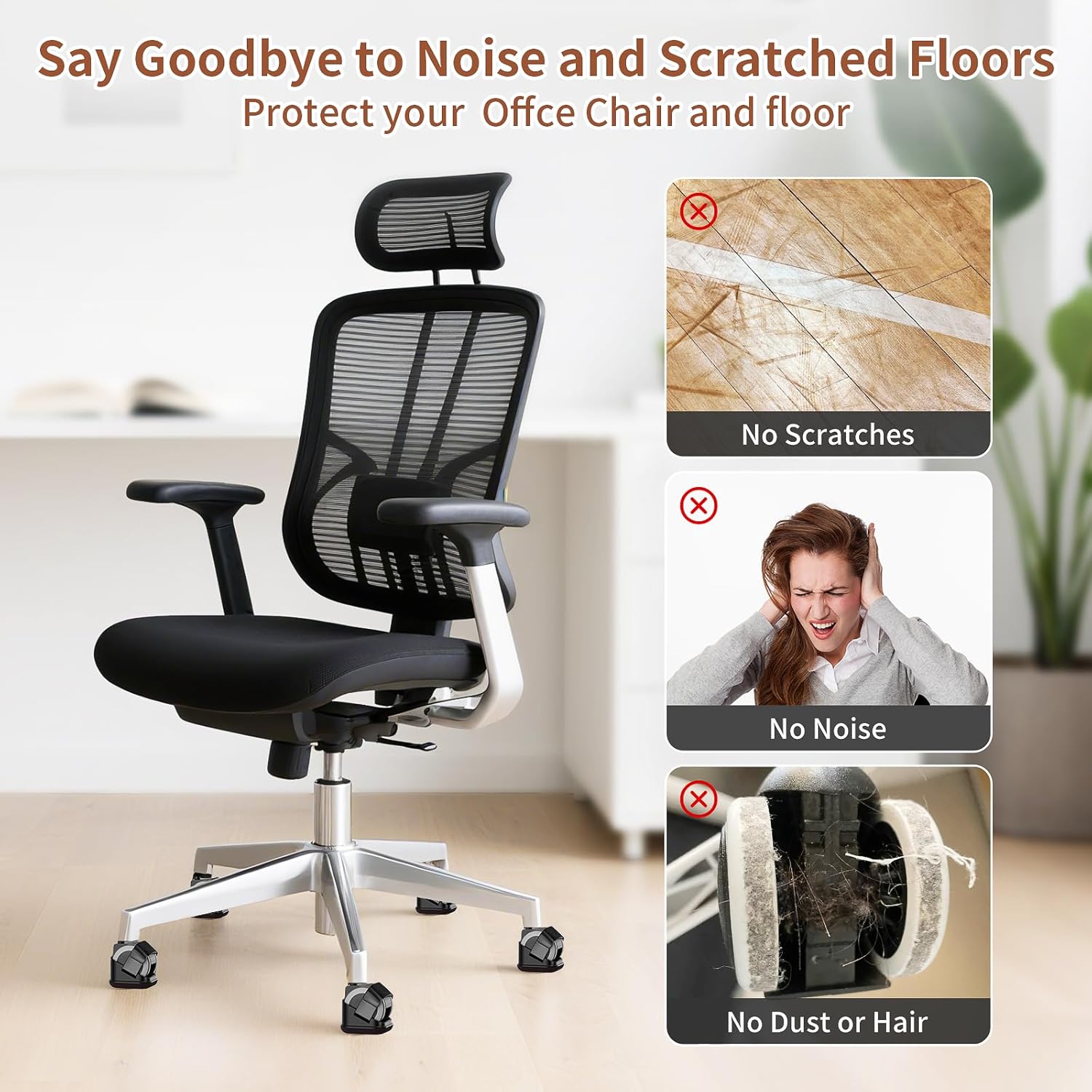 5PCS Chair Leg Protectors Offi - Furniture Hardware Legs ulasan dan harga