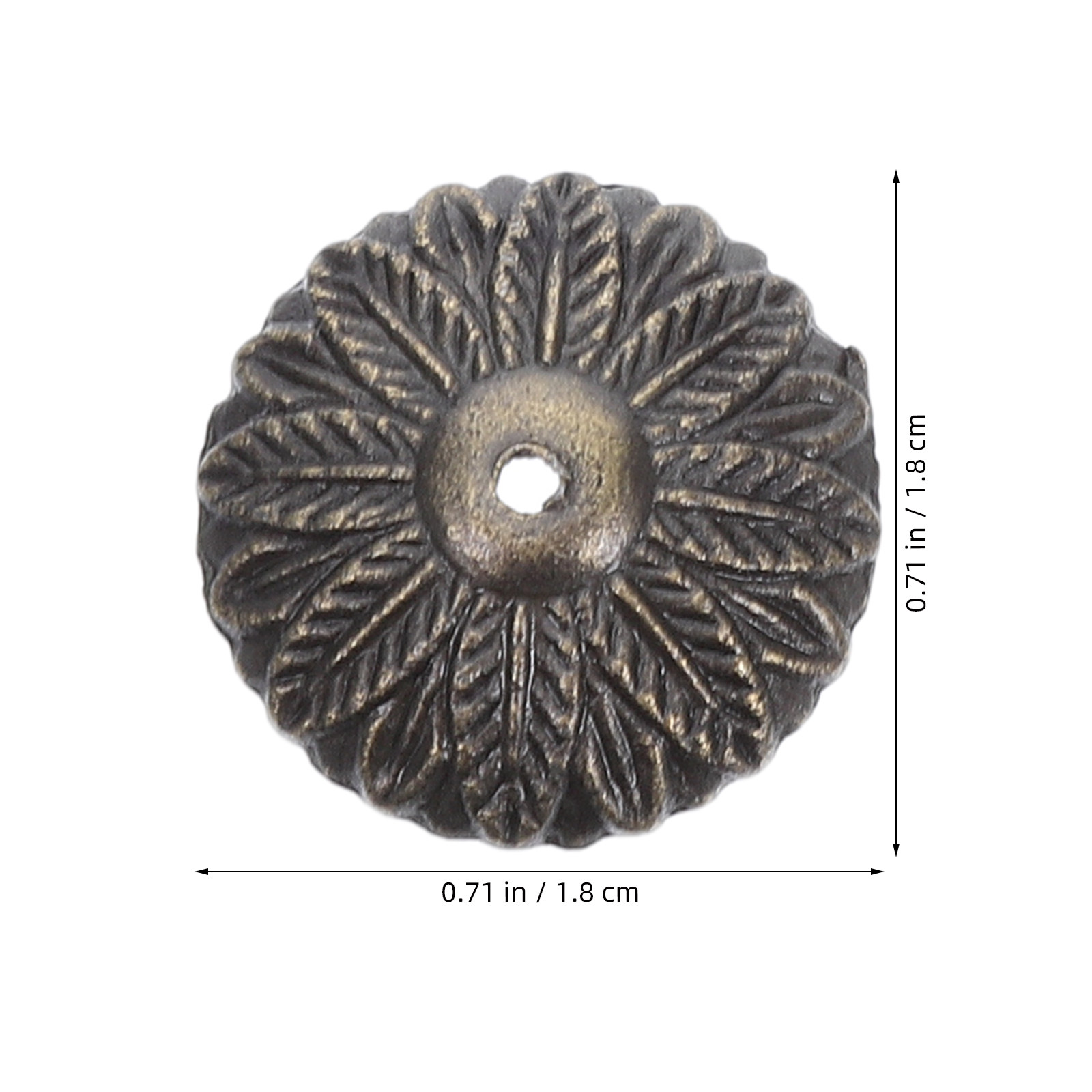 50Pcs Vintage Leaf Shaped Back - Furniture Hardware With Backplate ulasan dan harga