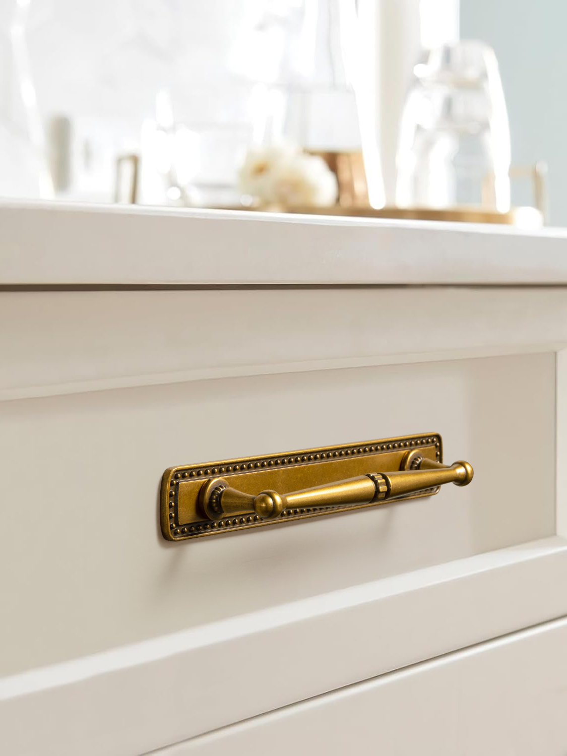 Goo-Ki 2 Pack Antique Brass Dr - Furniture Hardware With Backplate ulasan dan harga