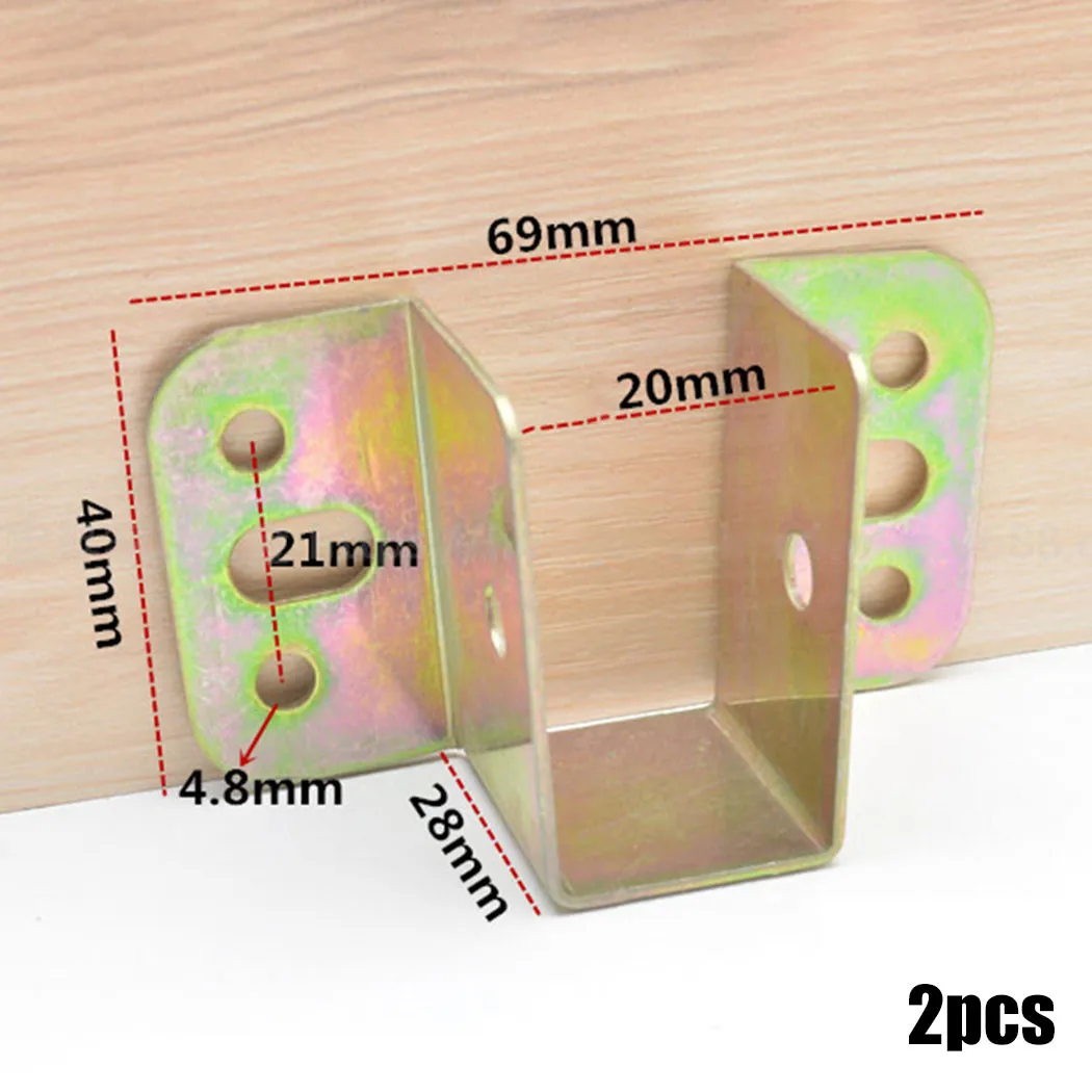 2pcs U Shaped Metal Bed Bracke - Furniture Hardware Replacement Parts ulasan dan harga