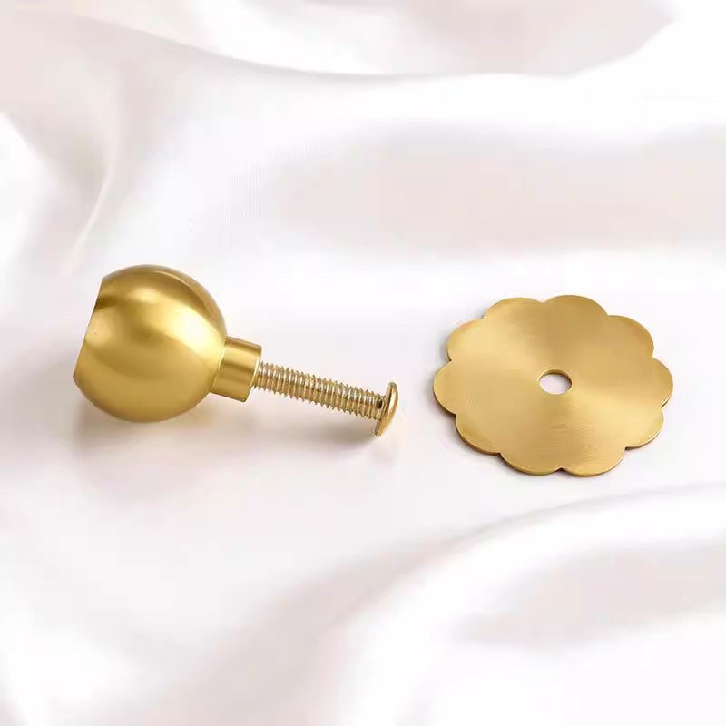 Brass Ball with Backplate Crea - Furniture Hardware With Backplate ulasan dan harga
