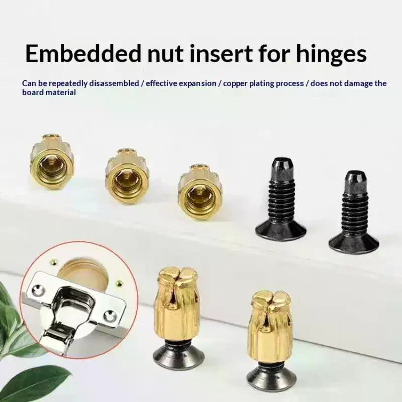 10Pcs Hinge Nut Screw Cabinet  - Furniture Hardware Repair ulasan dan harga