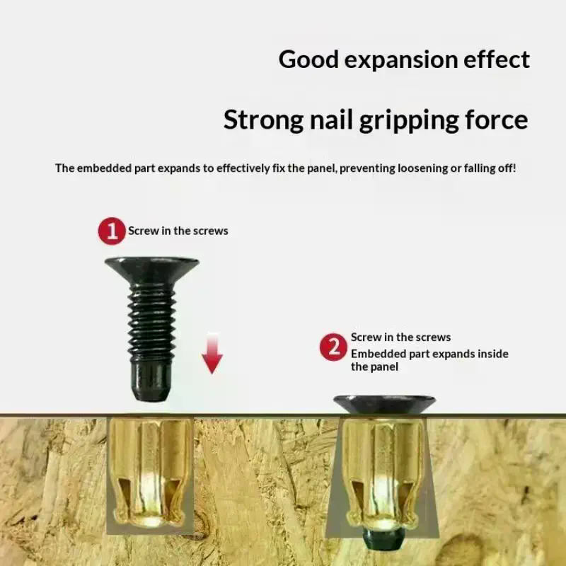 10Pcs Hinge Nut Screw Cabinet  - Furniture Hardware Repair ulasan dan harga