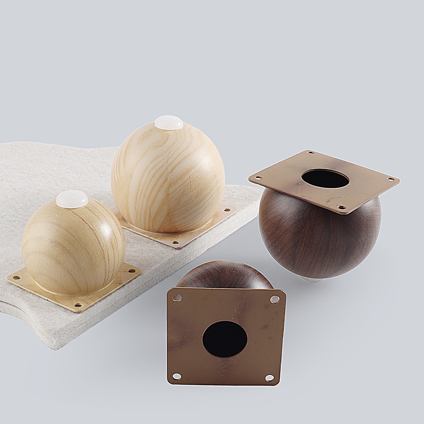 4Pcs Steel Ball Shaped Furnitu - Furniture Hardware Legs ulasan dan harga