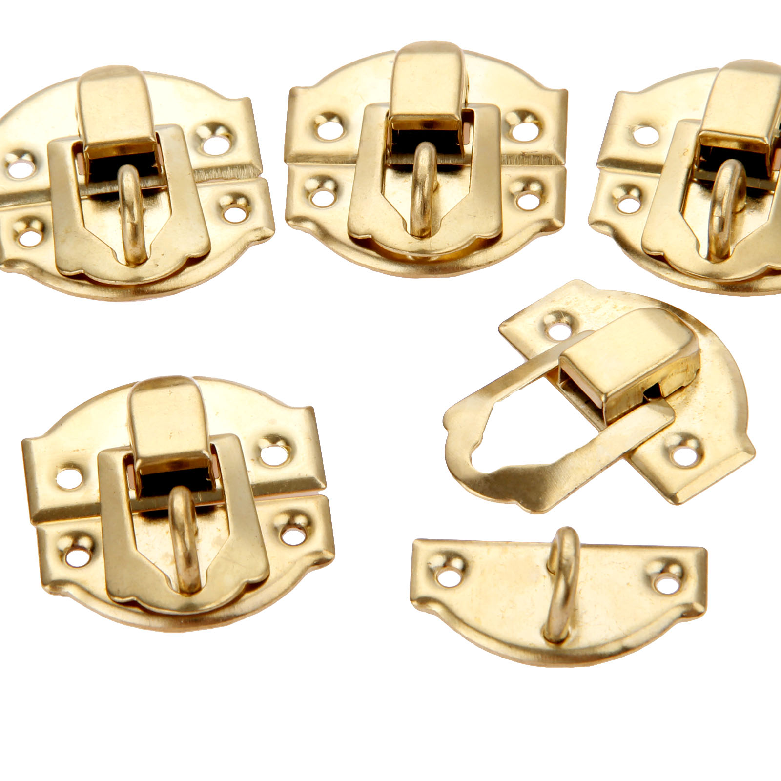 10pcs Golden Box Latch Clasps  - Furniture Hardware Screws ulasan dan harga