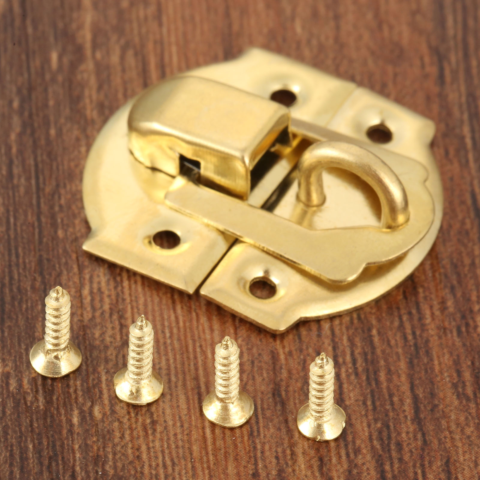 10pcs Golden Box Latch Clasps  - Furniture Hardware Screws ulasan dan harga