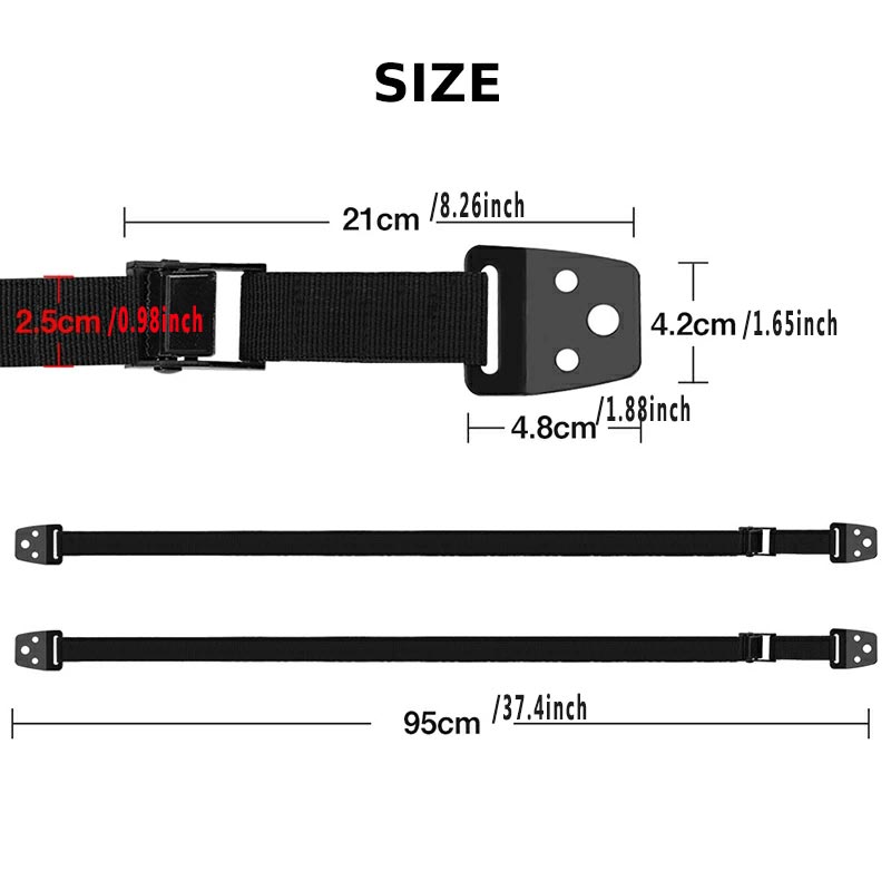 2 Pack Adjustable TV Safety St - Furniture Hardware Products ulasan dan harga