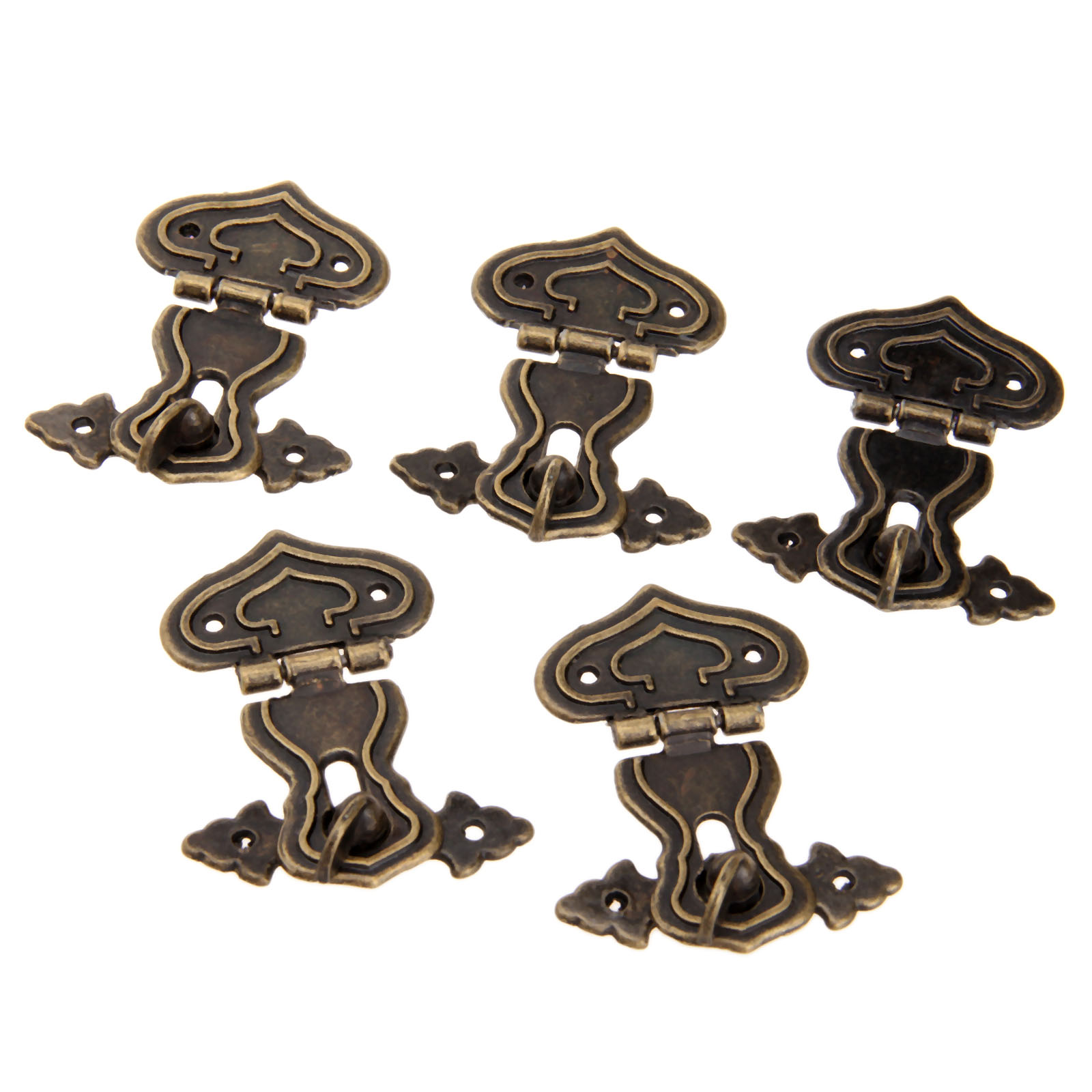 5Pcs 63x47mm Antique Metal Loc - Furniture Hardware Screws ulasan dan harga