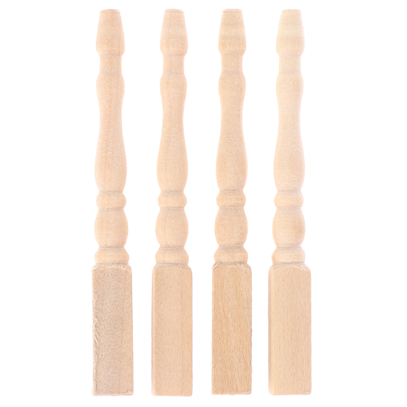 ●4pcs/set 1:12 Dollhouse Minia - Furniture Hardware Legs ulasan dan harga