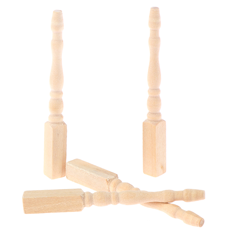 ●4pcs/set 1:12 Dollhouse Minia - Furniture Hardware Legs ulasan dan harga