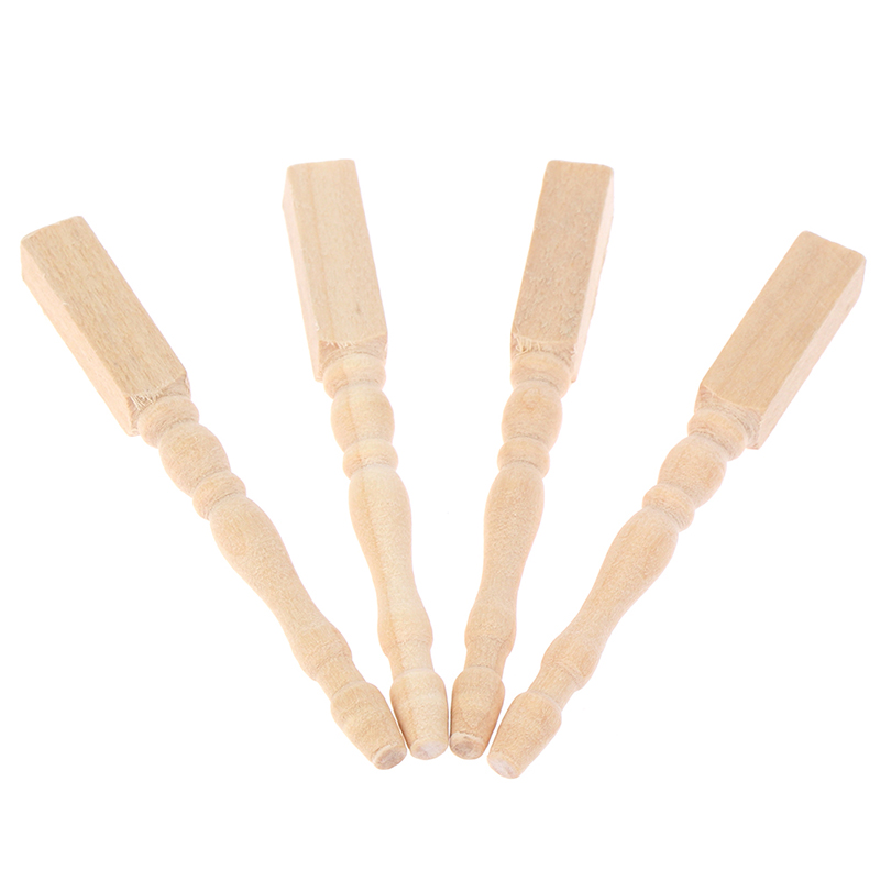 ●4pcs/set 1:12 Dollhouse Minia - Furniture Hardware Legs ulasan dan harga