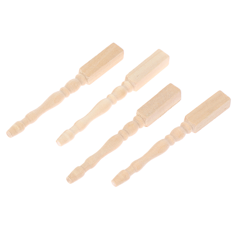 ●4pcs/set 1:12 Dollhouse Minia - Furniture Hardware Legs ulasan dan harga
